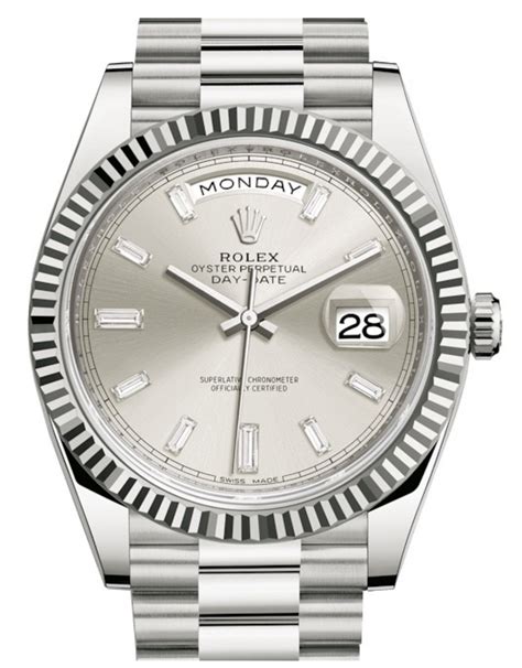 Rolex Day-Date silver